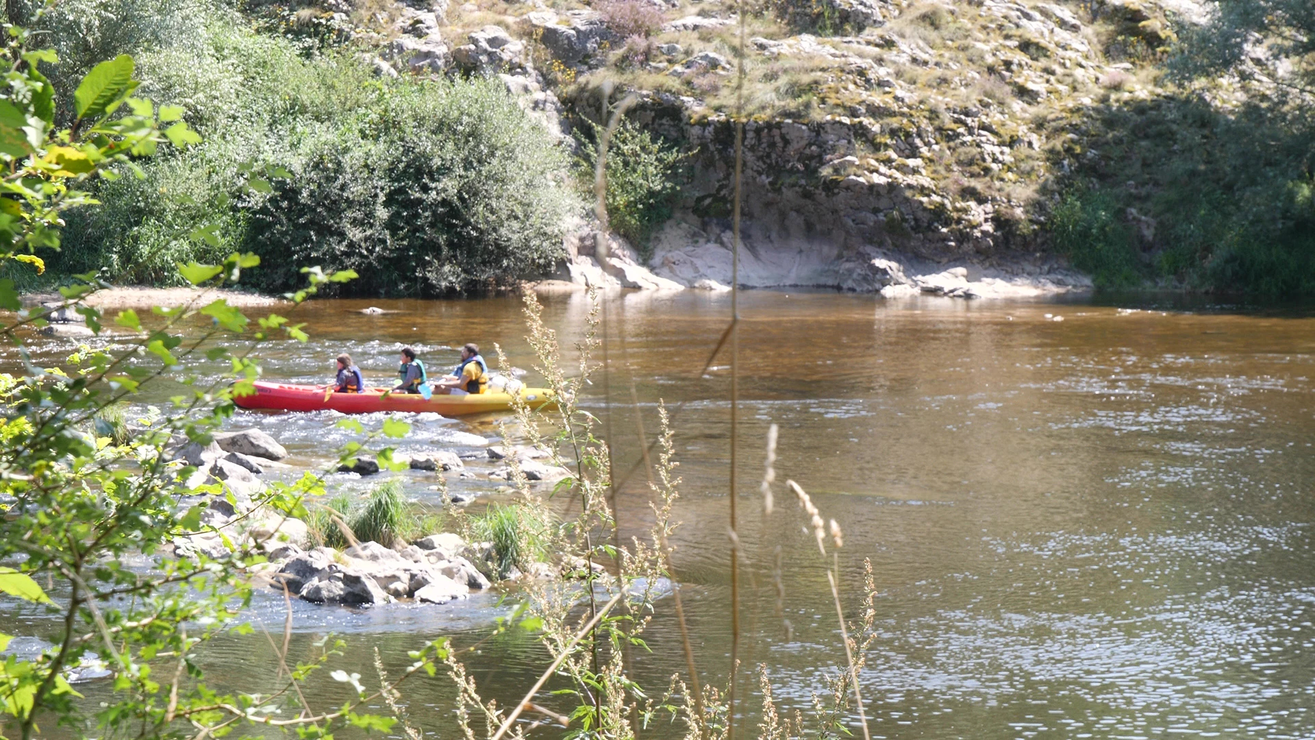 Canoë sur la Loire sur la commune d'Aurec-sur-Loire